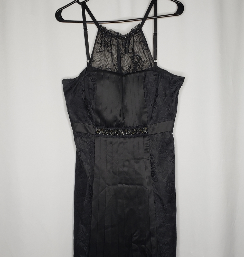 BCBGMaxazria Black Halter Dress